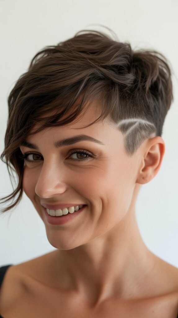 Pixie with Temple Undercut
