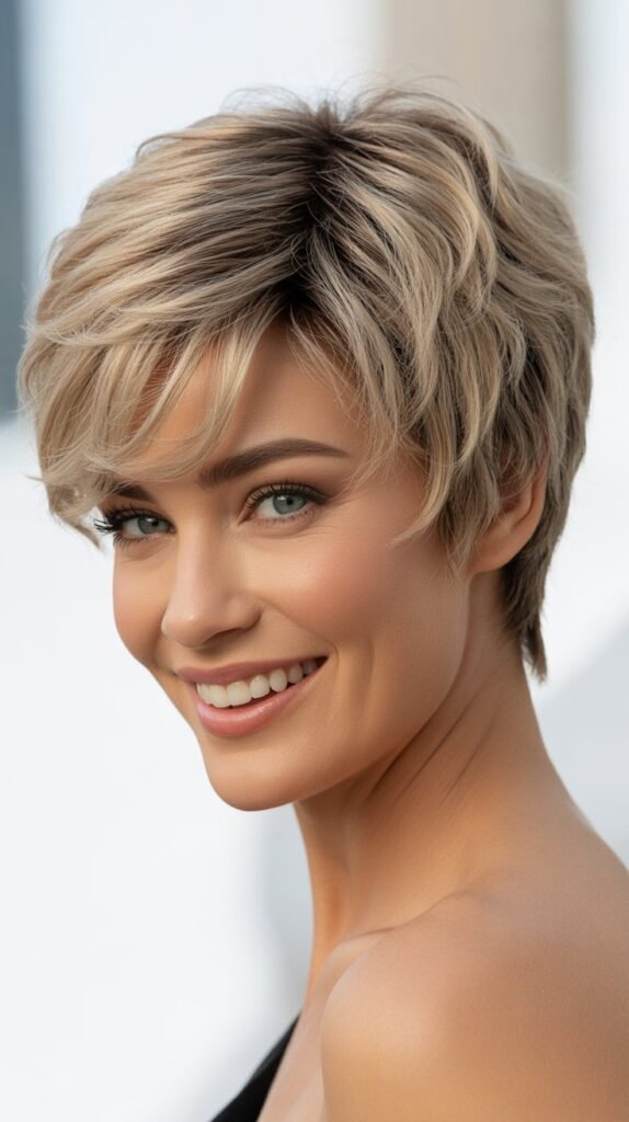 Asymmetrical Pixie Wig