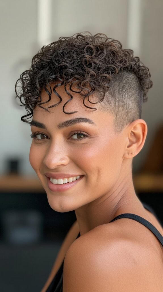 The Curly Buzz Cut