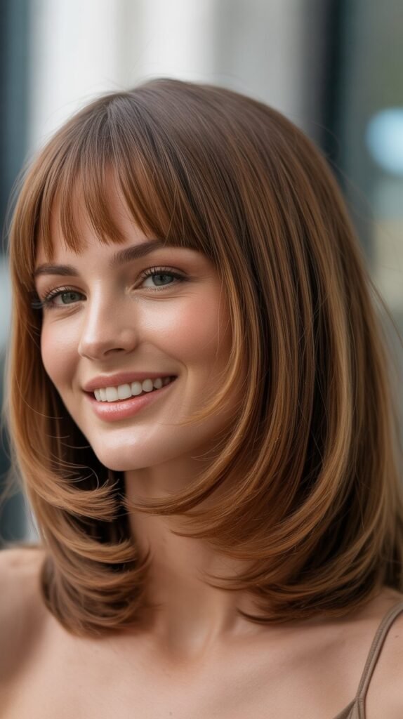 Graduated Bob with Curtain Fringe