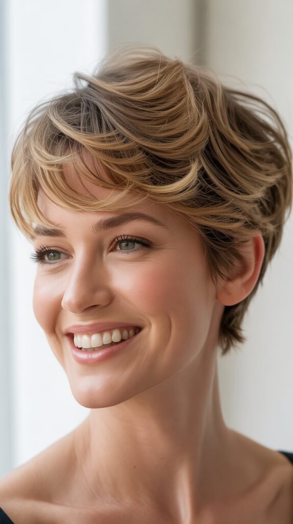 Tousled Pixie with Movement
