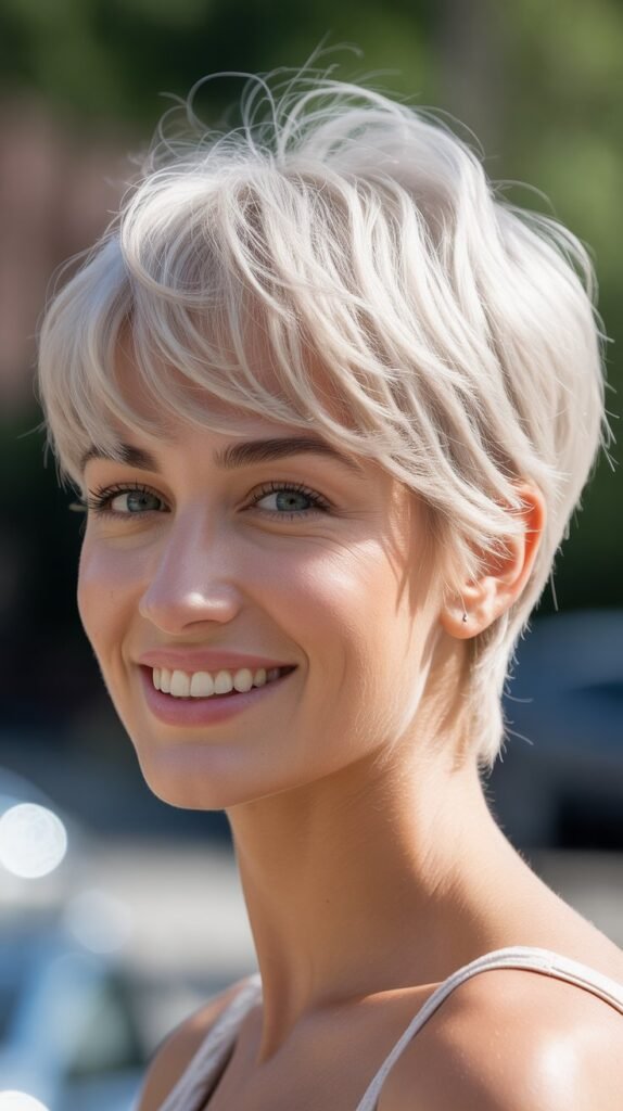 Platinum Blonde Pixie