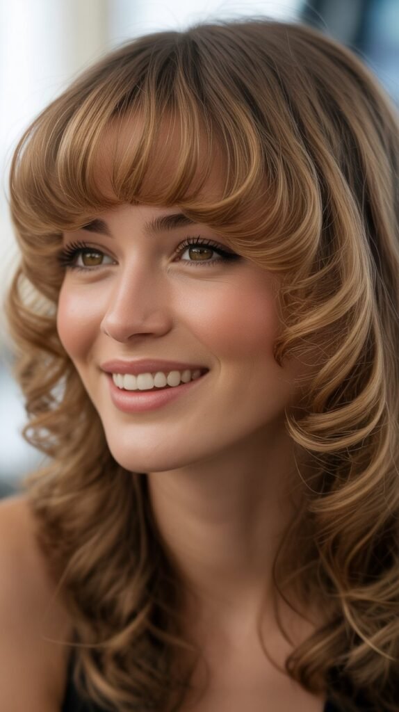 Swoopy Bangs with Volume