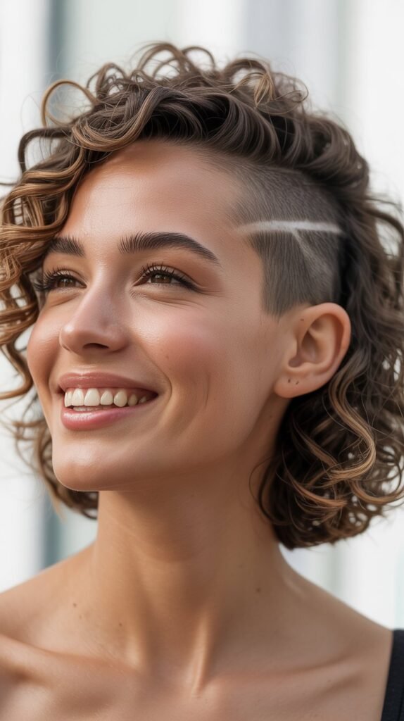 The Curly Bob with Undercut