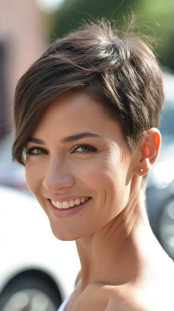 Asymmetrical Pixie Cut