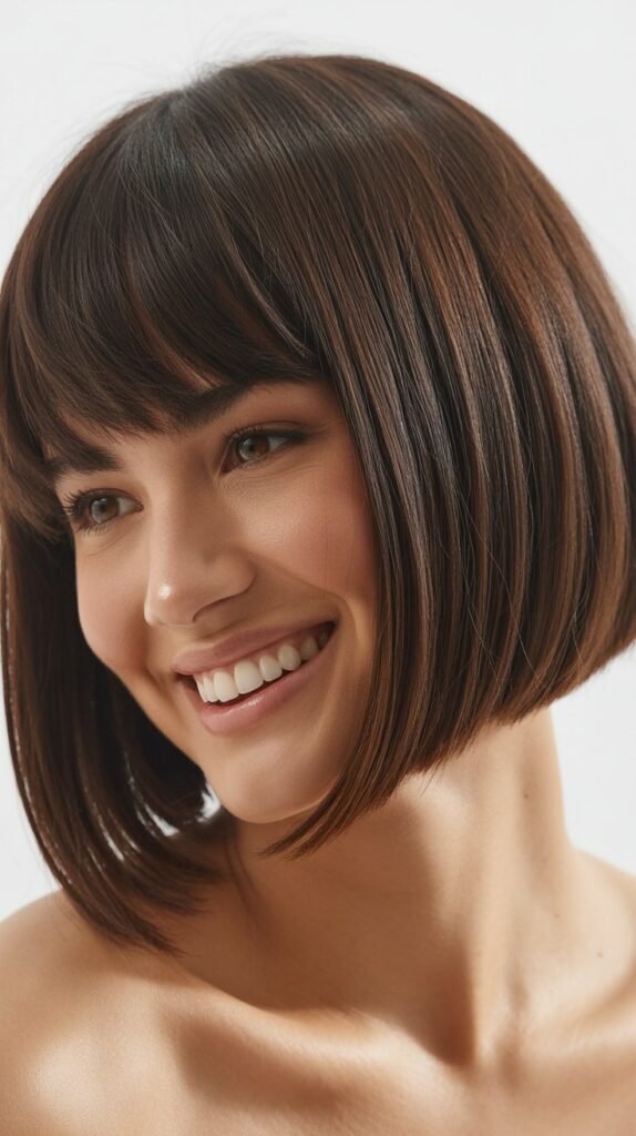 Graduated Bob with Long Bangs