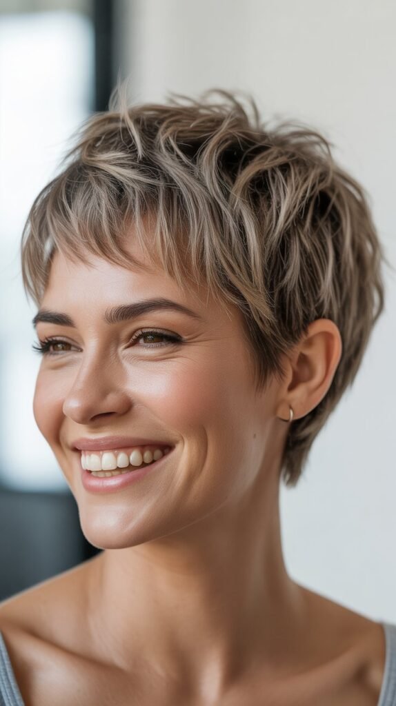 Messy Bedhead Shaggy Pixie