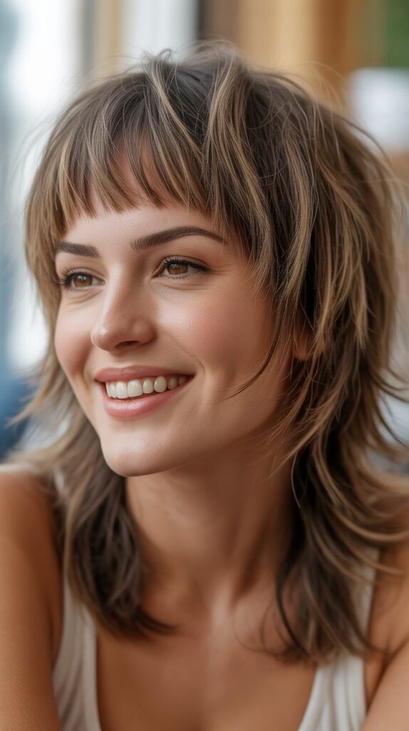 Textured Choppy Fringe