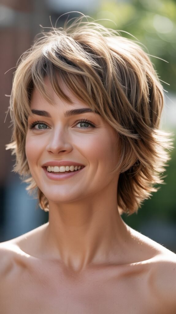 Choppy Layered Short Hair