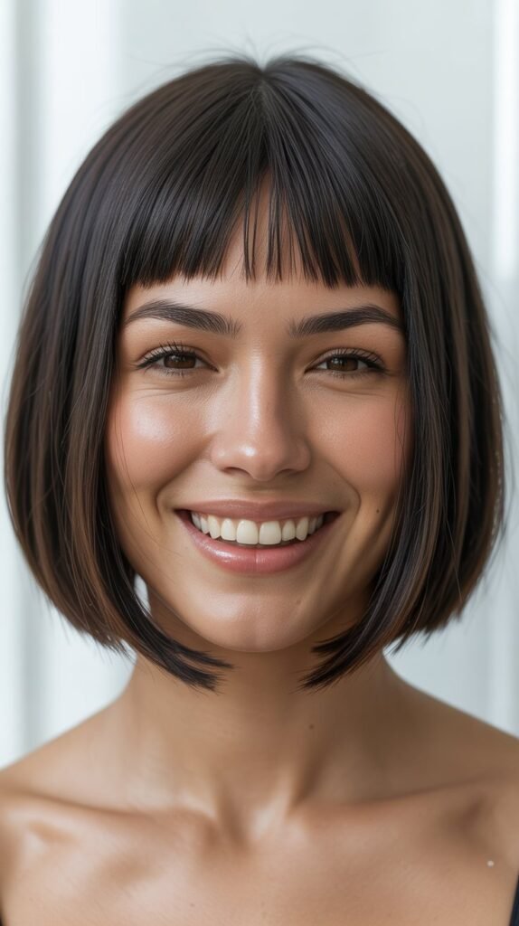 Sleek Bob with Micro Fringe