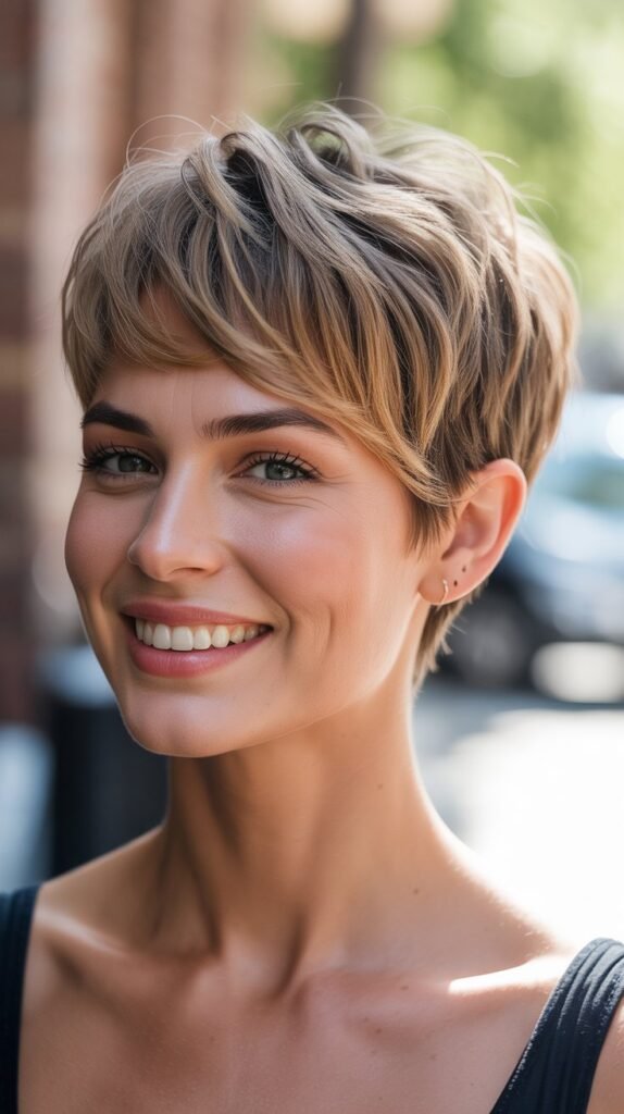 Pixie with Long Top Layers