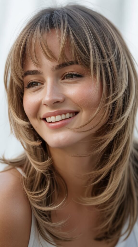 Wispy Layers With Feathered Bangs