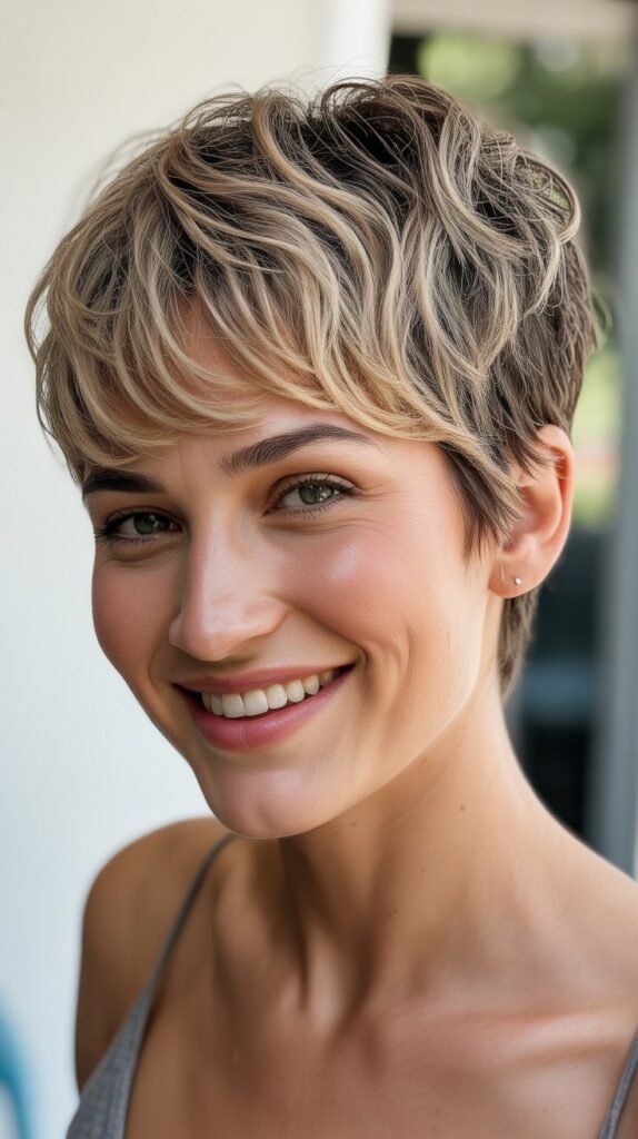 Pixie with Textured Fringe