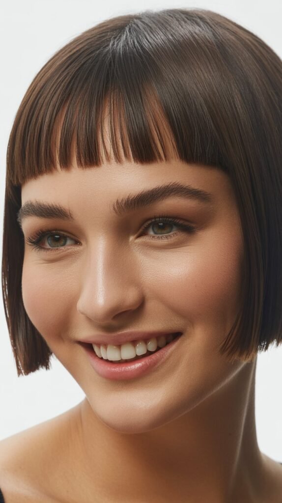 Blunt Baby Bangs with Precision