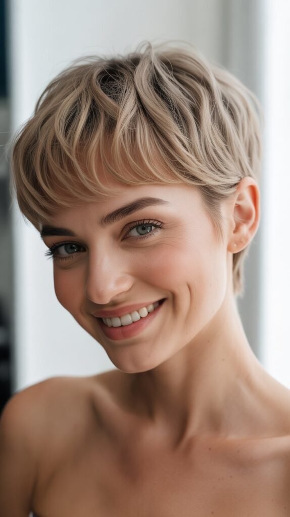 Pixie Cut with Baby Bangs