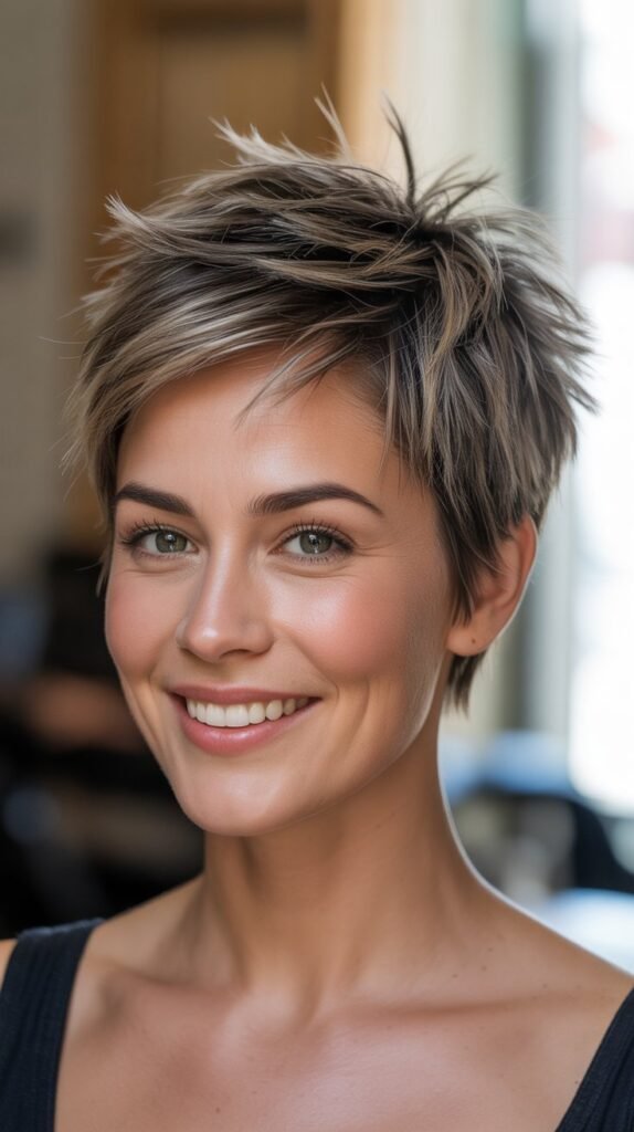 Spiky Textured Pixie