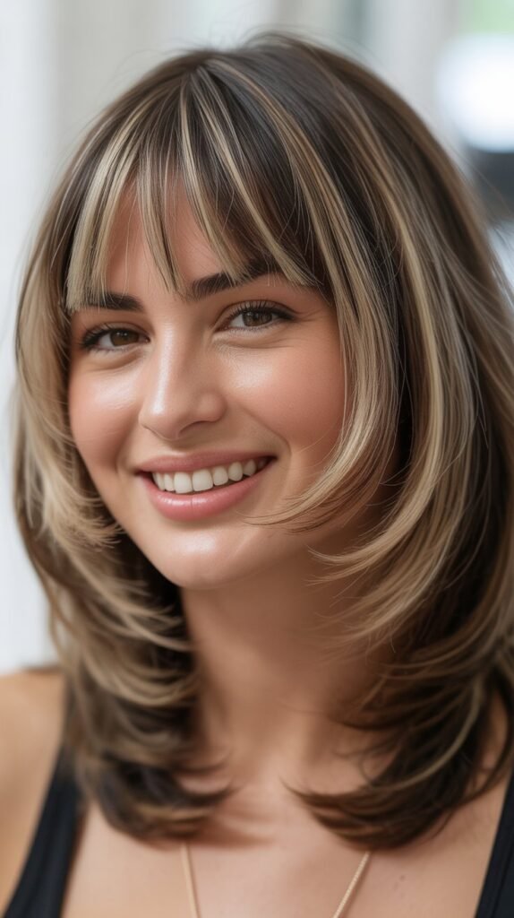 Layered Lob with Bottleneck Bangs