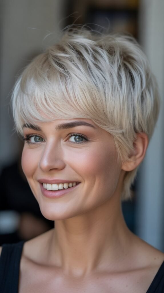 Platinum Blonde Pixie