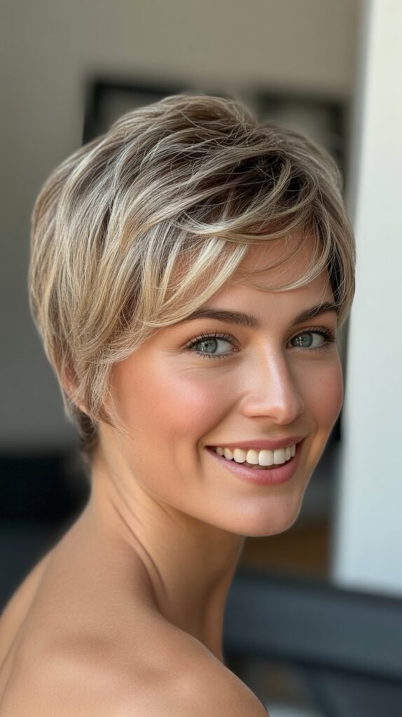 Human Hair Pixie Wig