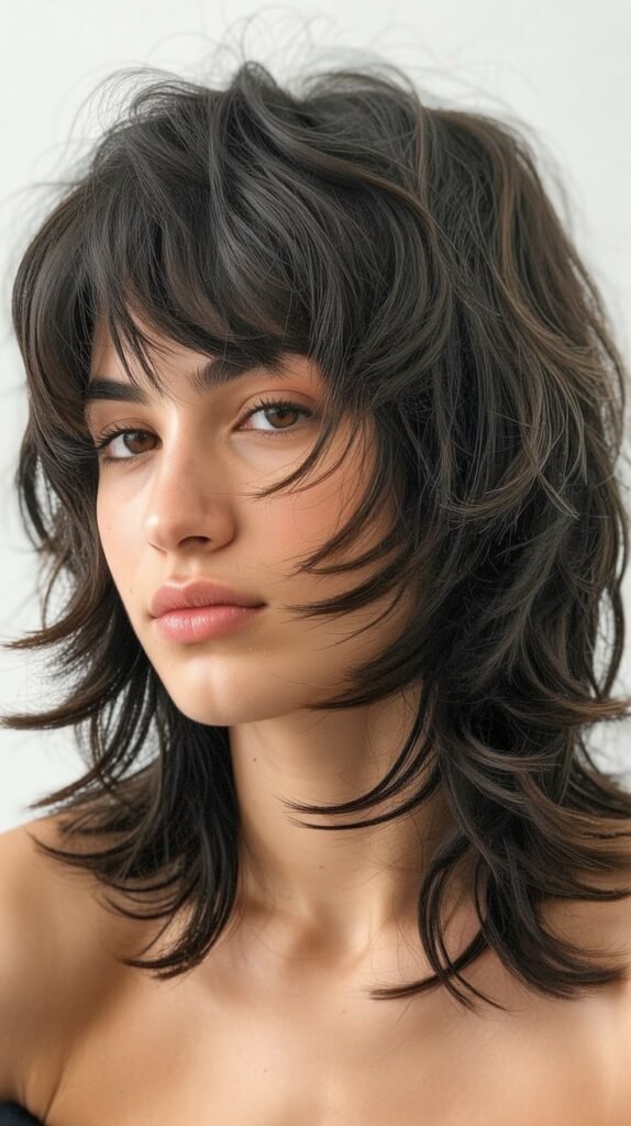 Textured Shag With Baby Bangs