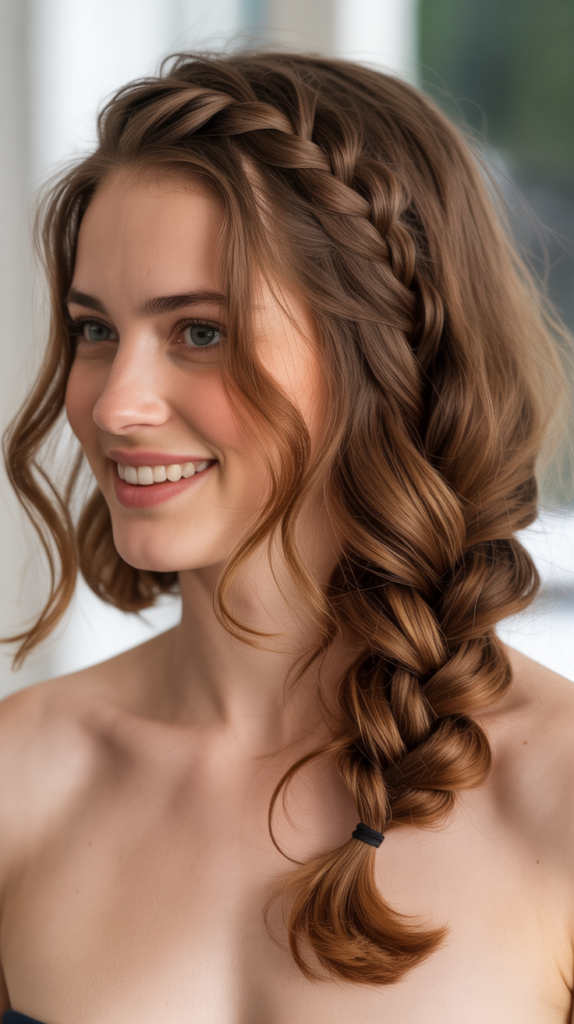 Waterfall Braid with Cascading Waves