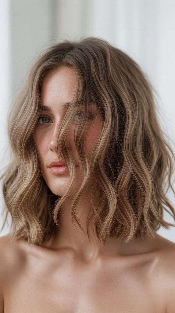 Tousled Beach Wave Long Bob