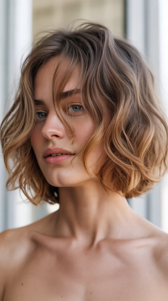 Beachy Messy French Bob