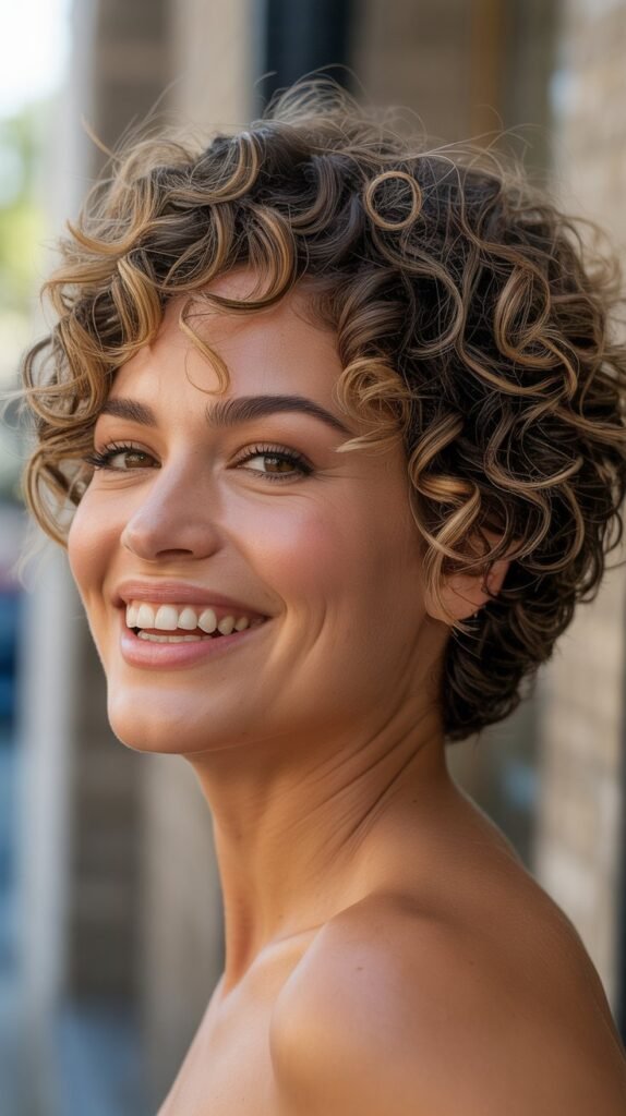 Curly Pixie Cut