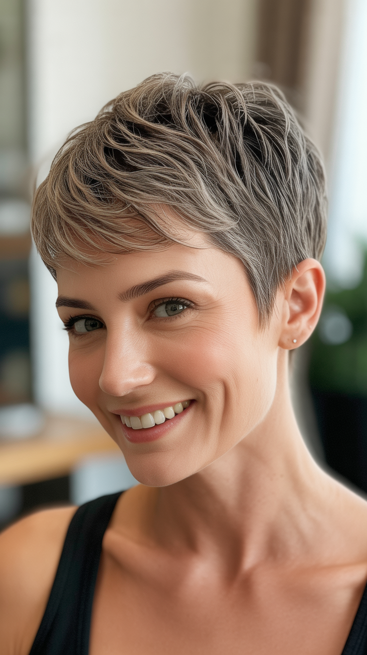 Flattering Very Short Pixie Haircuts for Thin Fine Hair