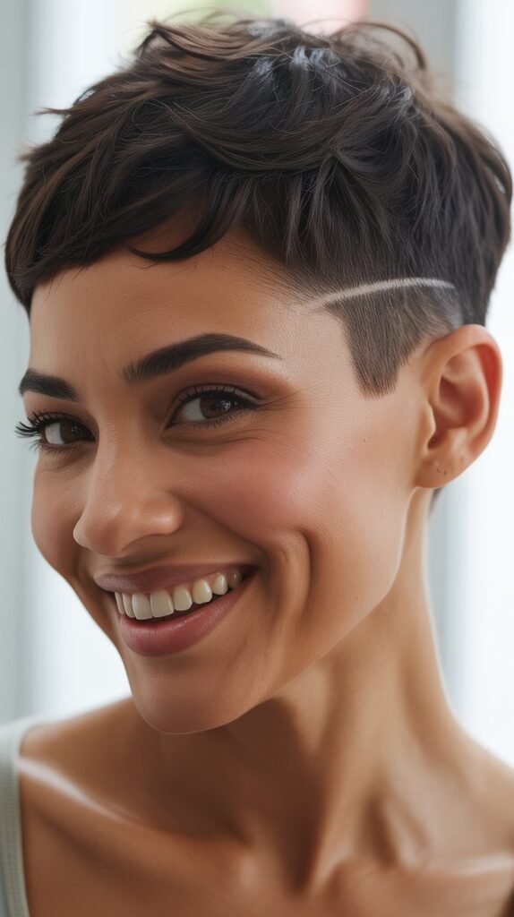 Pixie with Tapered Sideburns