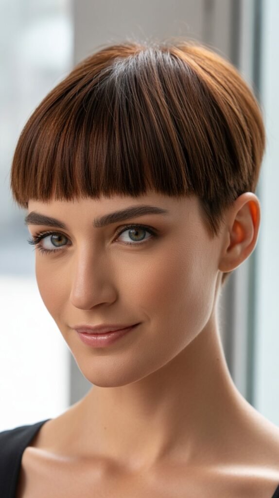 Classic Pixie With Blunt Bangs