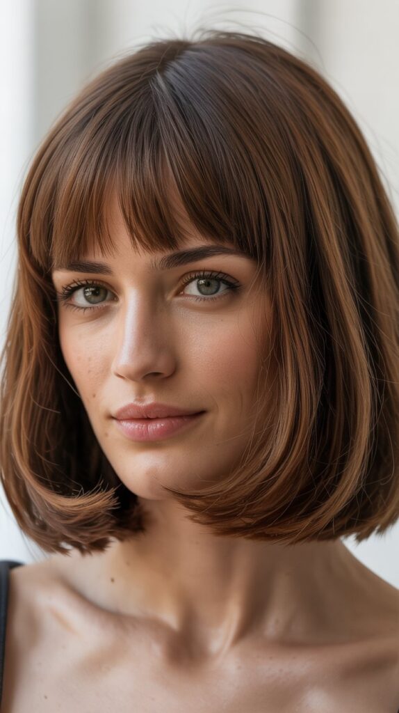 36 Stunning French Bob Haircuts With Bangs for Instant Fashion Edge 31 French Bob With Rounded Bangs
