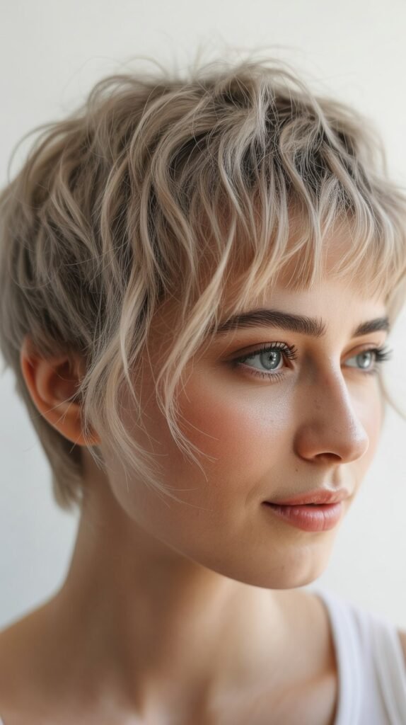 Wispy Pixie With Feathered Micro Bangs
