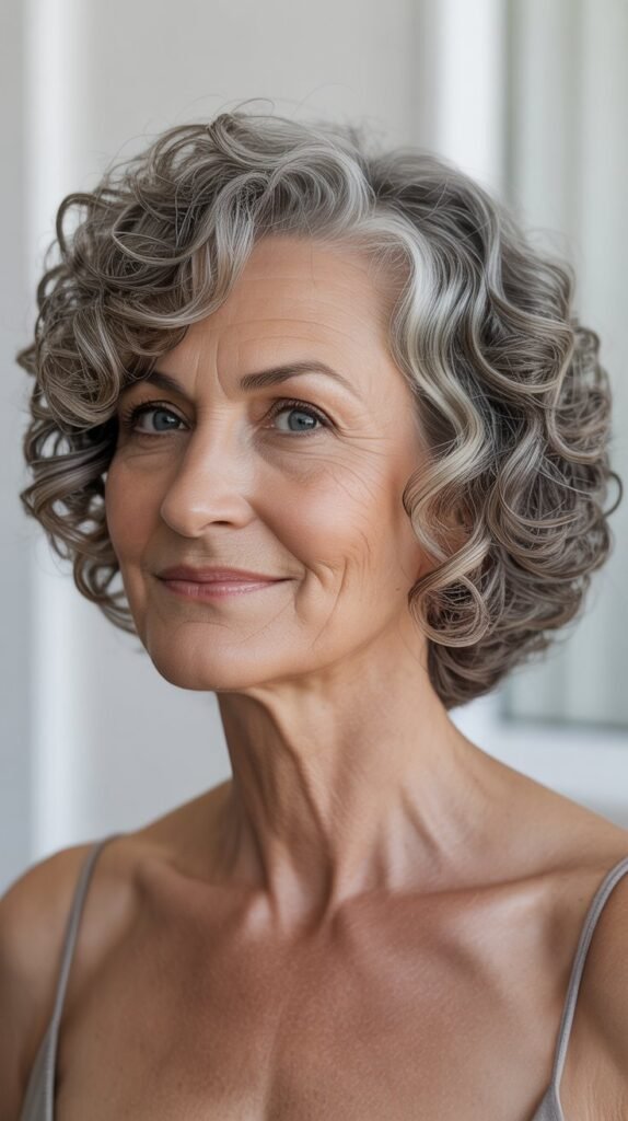 Curly Bob with Undercut