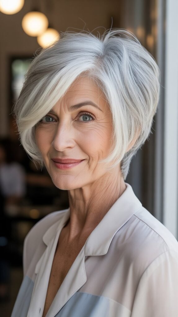 Side-Parted Short Crop