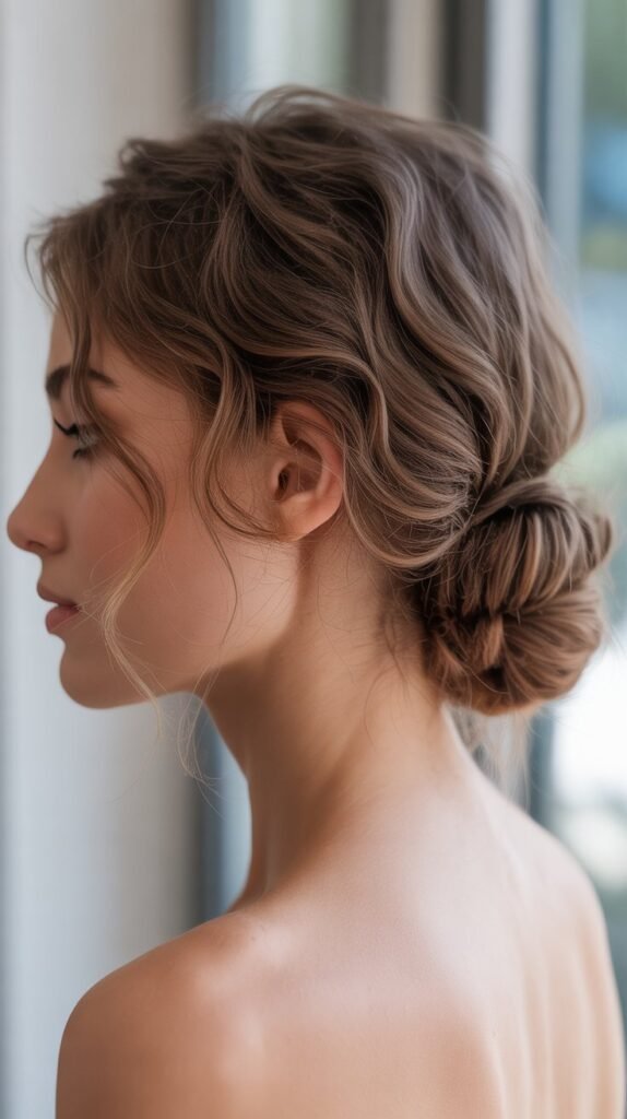 Romantic Messy Low Bun