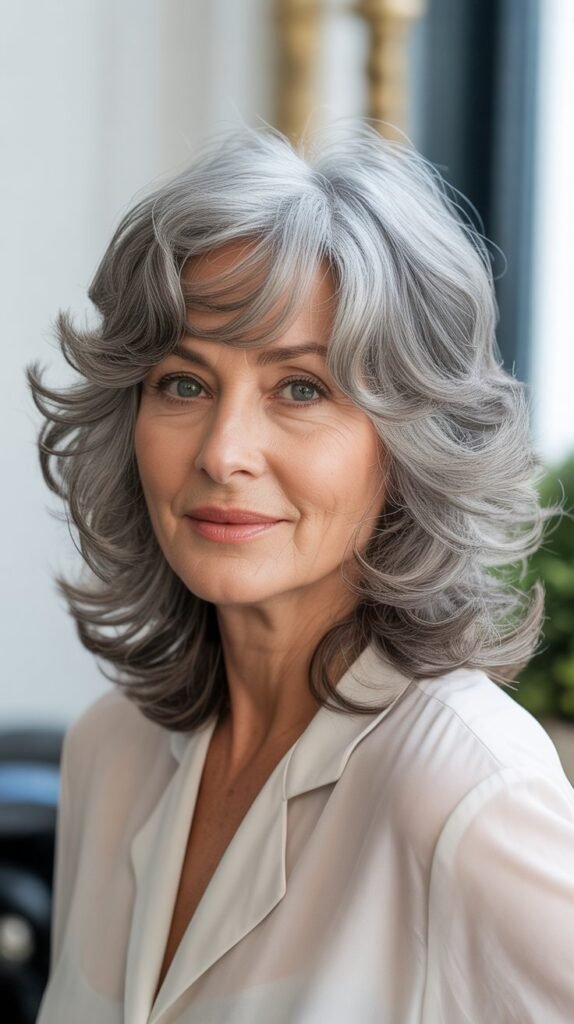 Tousled Medium-Length Style