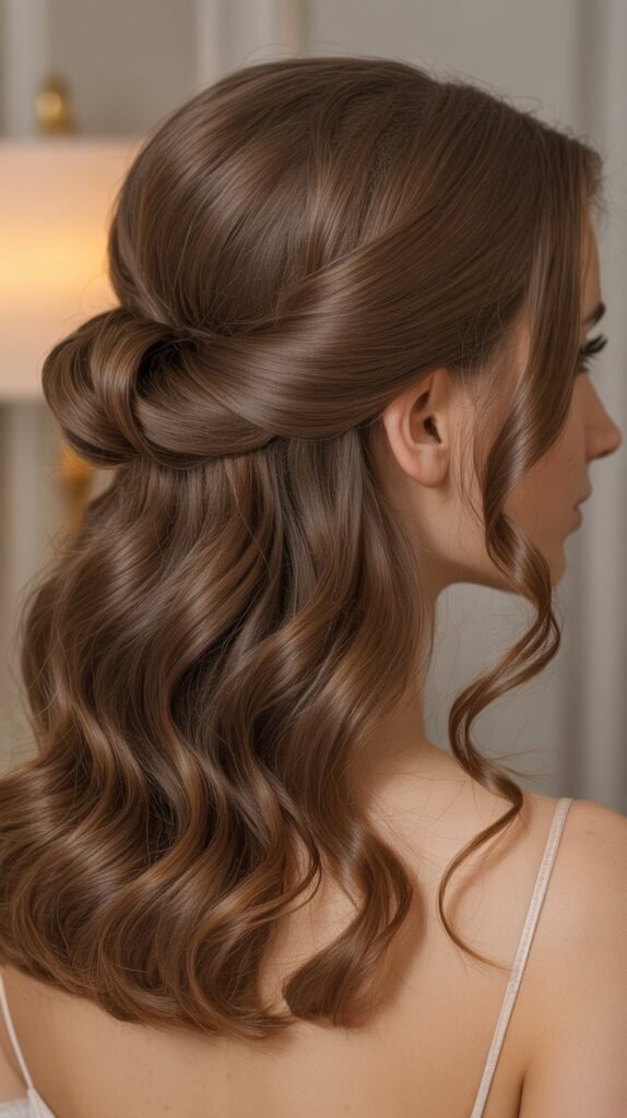 Half-Up Half-Down with Volume