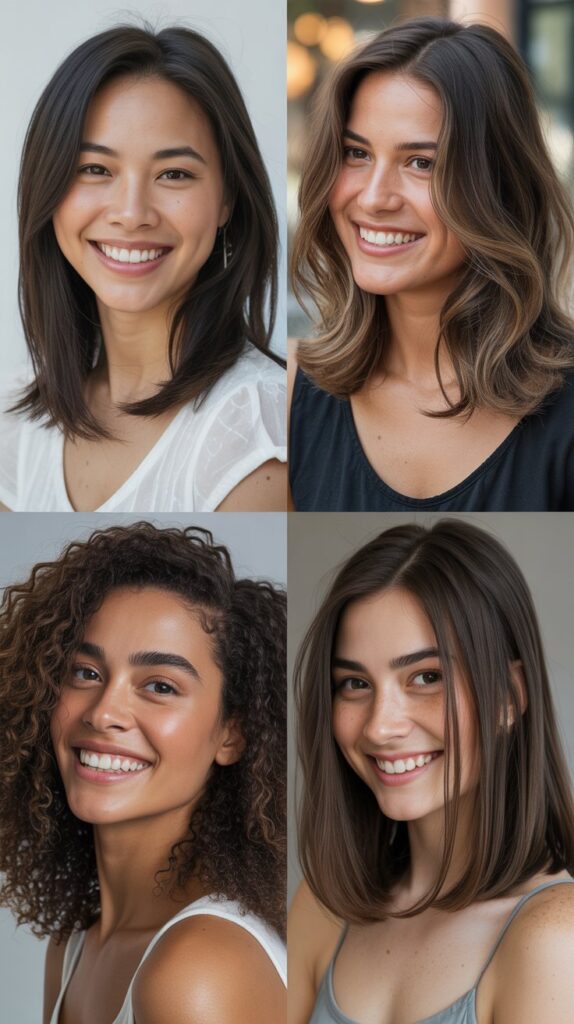 Textured Long Bob for Thick Hair