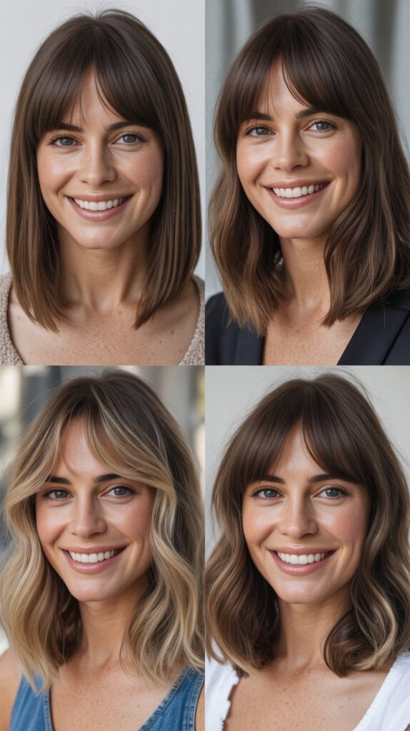  Long Bob With Graduated Bangs