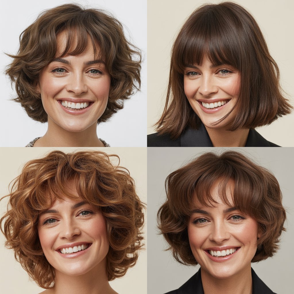 Shag with Face-Framing Bangs