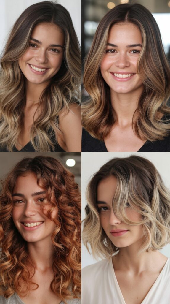 50 Long Layered Haircuts to Try—Front & Back Views 48 Layered Ombré Enhancement