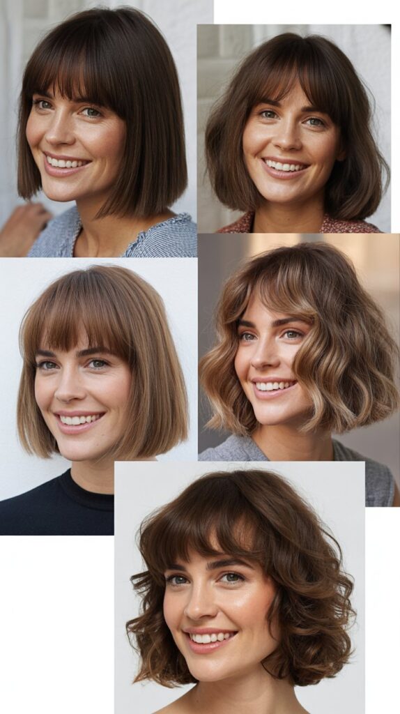 Chin-Grazing Bob With Long Bardot Bangs