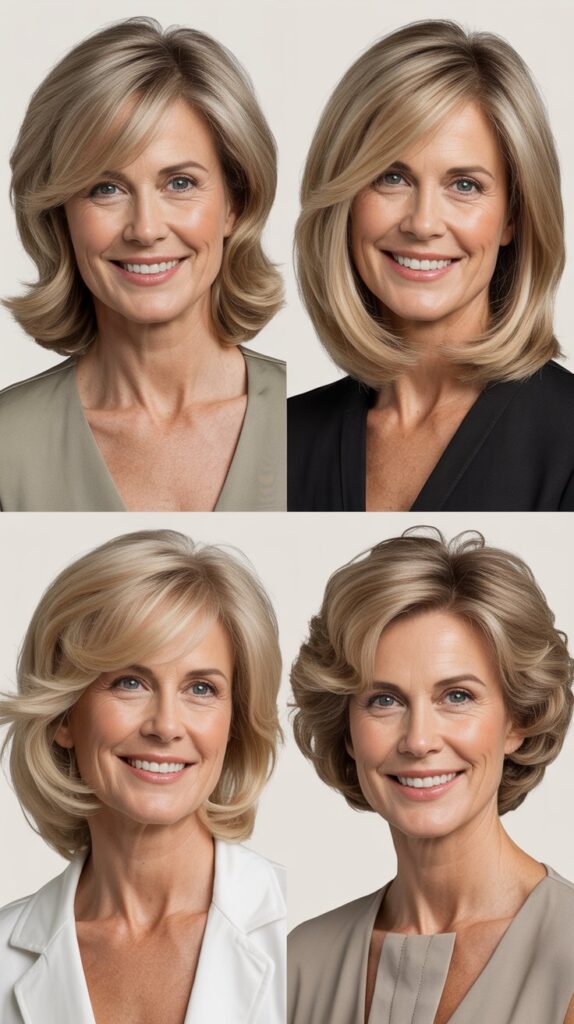  Layered Long Bob with Face-Framing Pieces