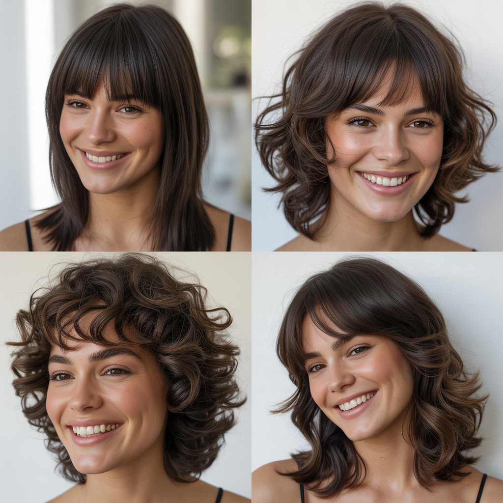 Razored Layers with Fringe Bangs