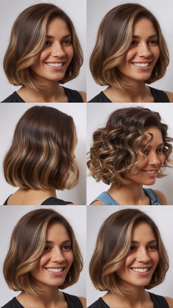 Long Bob with Peek-A-Boo Highlights