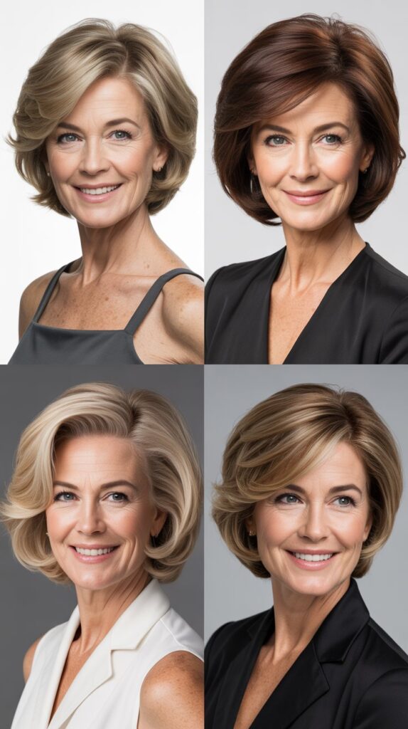 The Sleek and Polished Layered Bob