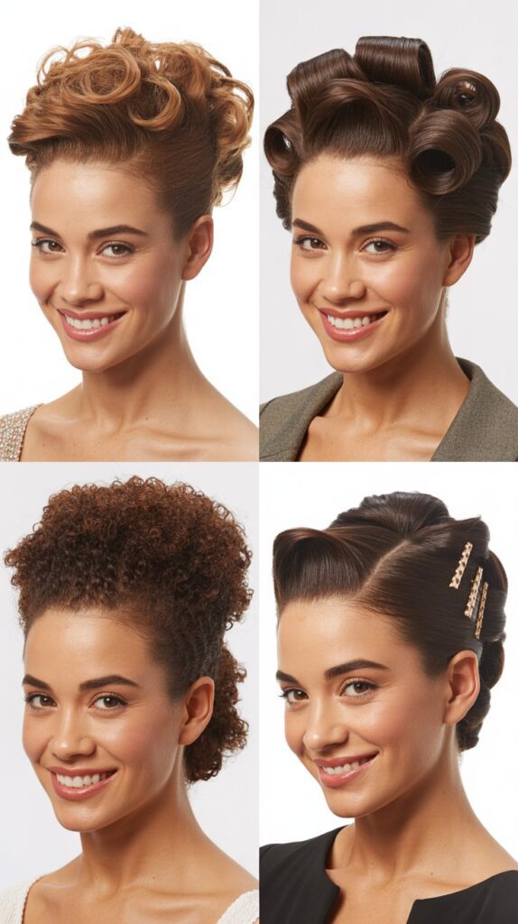  The Pin-Curl Updo