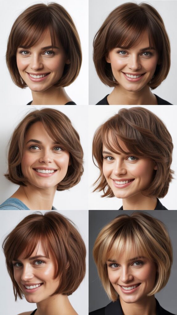 Stacked Bob With Long Asymmetric Bangs