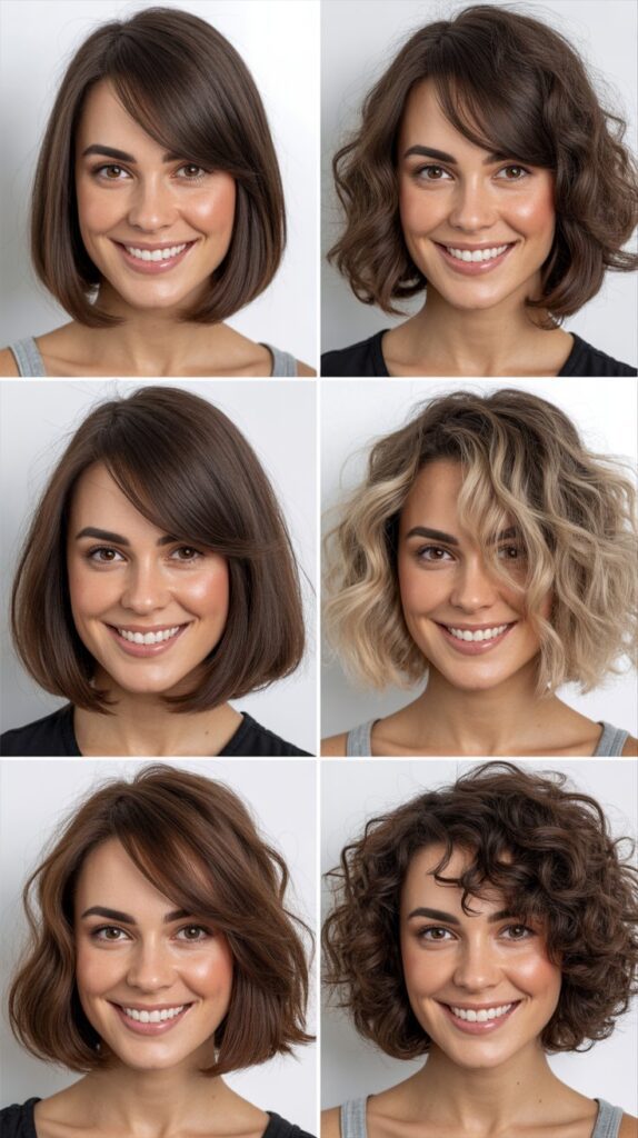 Asymmetrical Bob With Long Side Bangs